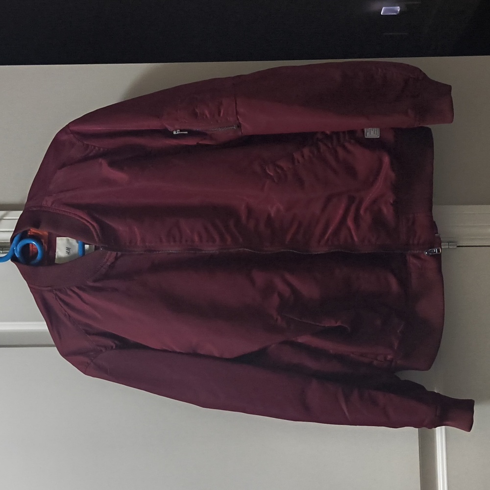 H&M Deep Burgundy Bomber Jacket